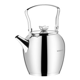 Korkmaz Butterfly 2.3 Liter Stainless Steel Kettle with Lid in Silver