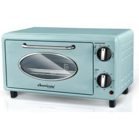 Elite Gourmet ETO147M New Collection Retro 2-Slice Toaster Oven, Mint