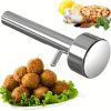 1pc Stainless Steel Salad Sandwich Spoon; Meatball Making Mold; Household Small Meatball Ball Press Tool 1.61inch