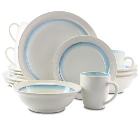 Gibson Elite Lawson 16 Piece Dinnerware Set (Color: Teal)