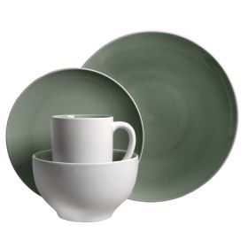 Gibson Elite Serenity 16-Piece Dinnerware Set (Color: Grey)