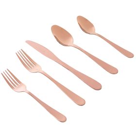 Gibson Home Stravidia 20 Piece Flatware Set Stainless Steel (Color: Rose Gold)