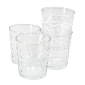 Gibson Home 4 Piece, 13 Ounce Double Old-Fashioned Glassware Set (Option: Bubble)