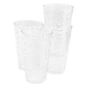 Gibson Home 4 Piece, 16 Ounce Glass Tumbler Set (Option: Bubble)