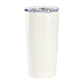 Gibson Home Marina Stainless Steel Thermal with Acrylic Lid (Option: 18oz, Tumbler, Color: Cream)