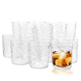 Gibson Home Great Foundations 16 Piece Tumbler and Double Old Fashioned Glass Set (Option: Bubble Pattern)