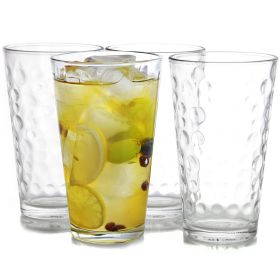 Gibson Home Great Foundations 4 Piece 16oz Tumbler Set in Bubble Pattern (Option: Bubble Pattern)