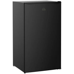 Compact Refrigerator Mini Fridge/Freezer 3.2 Cu.Ft (Color: Black)