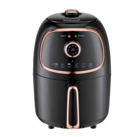 Brentwood AF-202BK 2 Quart Small Electric Air Fryer with Timer and Temp Control (Color: Copper)