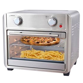 Brentwood 1700 Watt 24 Quart Convection Air Fryer Toaster Oven (Color: Silver)