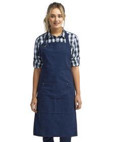 Unisex "Calibre" Heavy Cotton Canvas Pocket Apron - BLACK - OS (Color: navy, size: OS)