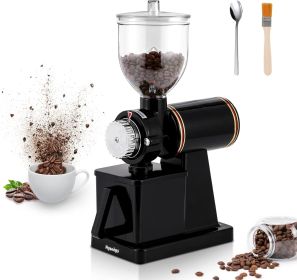 Coffee Grinder with Hopper Adjustable Grind, Electric Espresso Grinder Commercial & Homeuse, Coffee Bean Grinder (Color: Black)