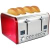 MegaChef 4 Slice Toaster in Stainless Steel