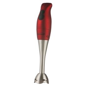 Brentwood 2-SPEED HAND BLENDER - Soft Grip Handle (Color: Red)