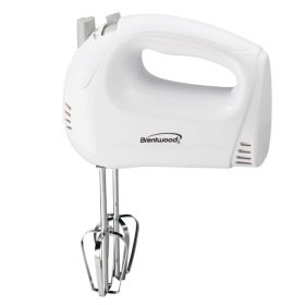 Brentwood 5-Speed Hand Mixer (Color: White)