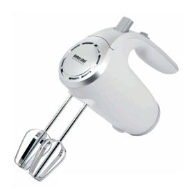 5-Speed 150-Watt Hand Mixer (Color: White w/ Sliver Accents)