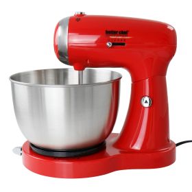 Better Chef 350 Watt MegaMix Stand Mixer (Color: Red)