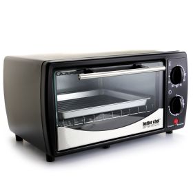 Better Chef 9 Liter Toaster Oven Broiler (Color: Black with Stainless Steel Front)