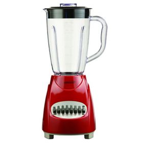 Brentwood 12-Speed Blender with Plastic Jar (Color: Red)