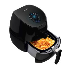 MegaChef 3.5 Quart Airfryer And Multicooker With 7 Pre-Programmed Settings (Color: Sllek Black)