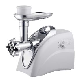 Brentwood 400 Watt Electric Meat Grinder and Sausage Stuffer (Color: White)