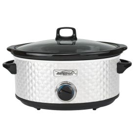 Brentwood Select 7 Quart Slow Cooker (Color: White)