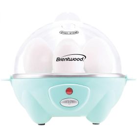 Brentwood Electric 7 Egg Cooker with Auto Shut Off (Color: Blue)