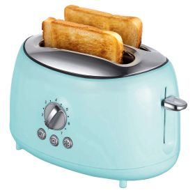 Brentwood Cool Touch 2-Slice Extra Wide Toaster (Option: Slot Retro, Color: Blue)