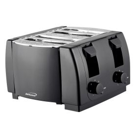 Brentwood Cool Touch 4 Slice Toaster (Color: Black)