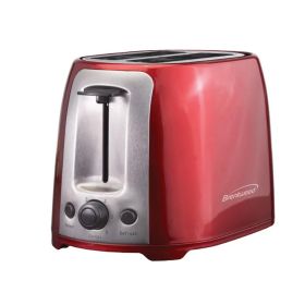 Brentwood 2 Slice Cool Touch Toaster (Color: Red and Stainless Steel)